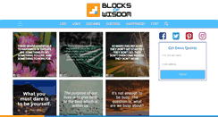 Desktop Screenshot of blocksofwisdom.com