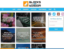 Tablet Screenshot of blocksofwisdom.com